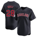 Arlishia C.Guardians #28 Tanner Bibee Player Navy Limited Home Game Stitched Jerseys