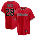 Arlishia C.Guardians #28 Tanner Bibee Player Red Home Game Stitched Jerseys