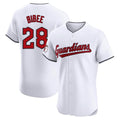 Arlishia C.Guardians #28 Tanner Bibee Player White Limited Elite Home Stitched Jerseys