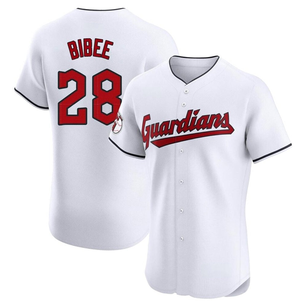 Arlishia C.Guardians #28 Tanner Bibee Player White Limited Elite Home Stitched Jerseys