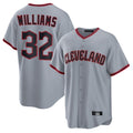 Arlishia C.Guardians #32 Gavin Williams Player Gray Home Game Stitched Jerseys