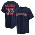 Arlishia C.Guardians #32 Gavin Williams Player Navy Game Home Stitched Jerseys