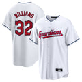Arlishia C.Guardians #32 Gavin Williams Player White Home Game Stitched Jerseys