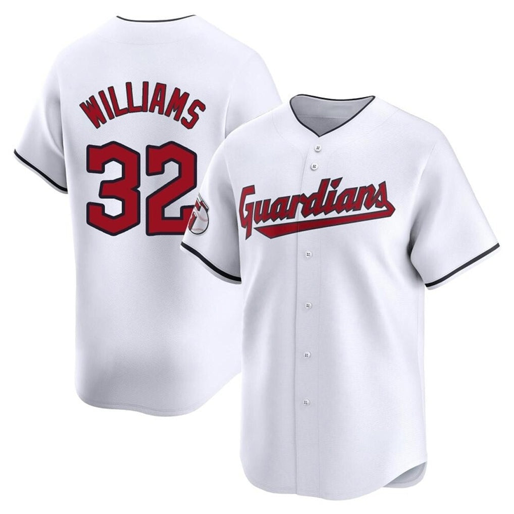 Arlishia C.Guardians #32 Gavin Williams Player White Limited Home Stitched Jerseys