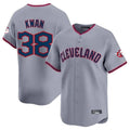 Arlishia C.Guardians #38 Steven Kwan Player Gray Road Limited Home Game Stitched Jerseys