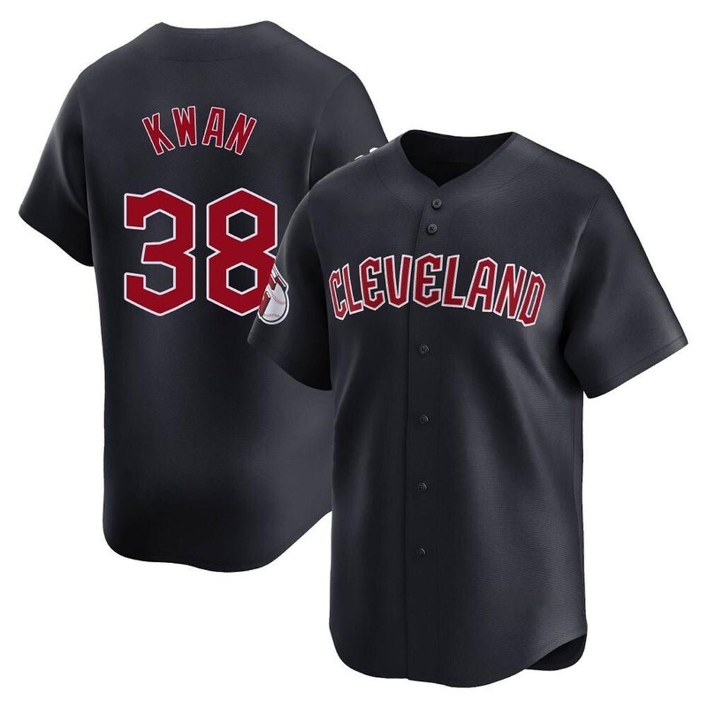 Arlishia C.Guardians #38 Steven Kwan Player Navy Limited Home Game Stitched Jerseys