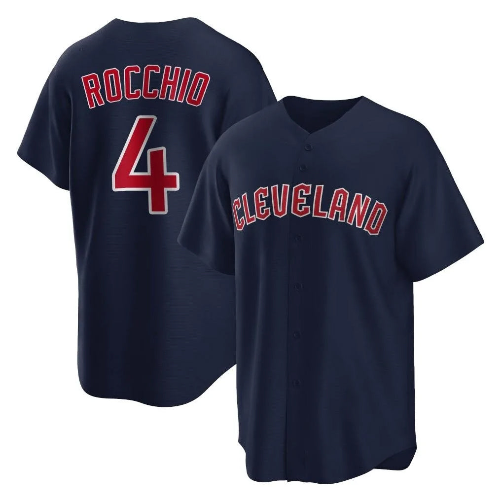 Arlishia C.Guardians #4 Brayan Rocchio Player Navy Game Home Stitched Jerseys