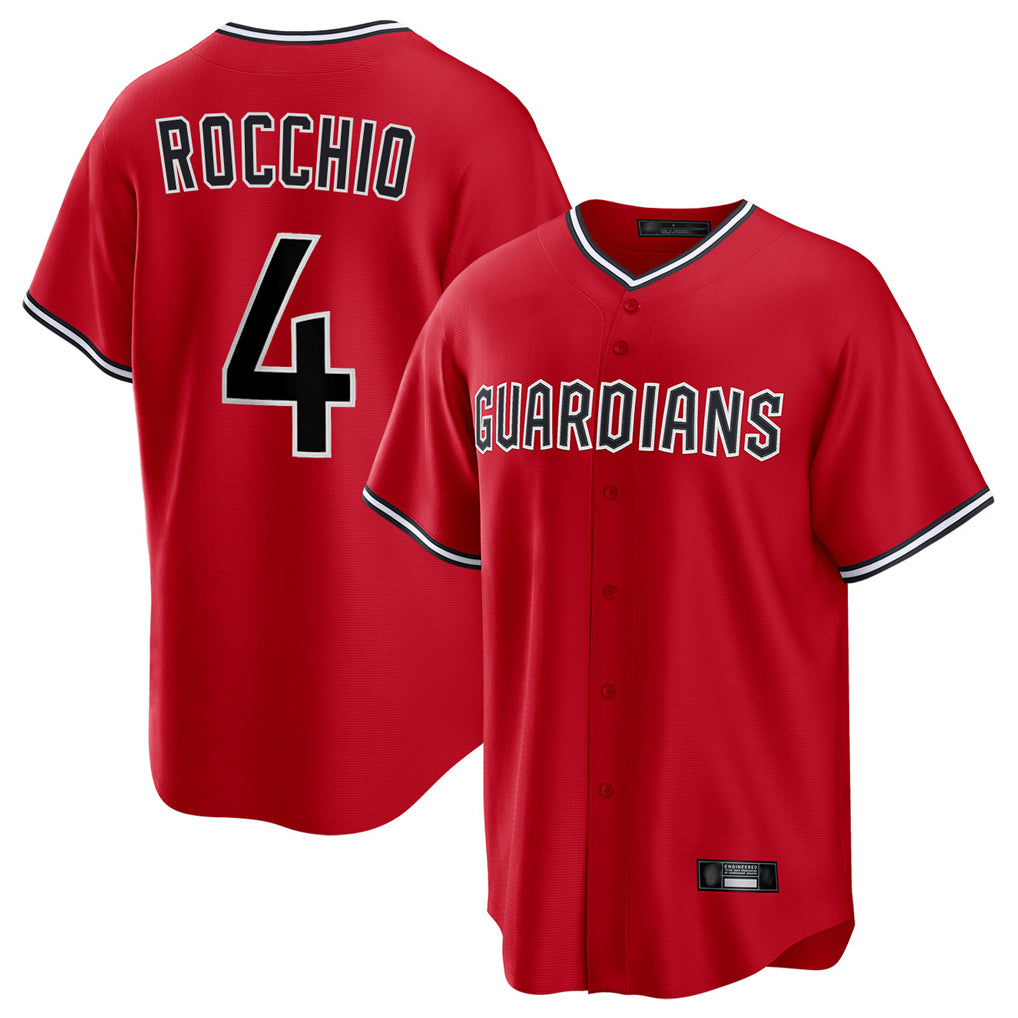 Arlishia C.Guardians #4 Brayan Rocchio Player Red Home Game Stitched Jerseys