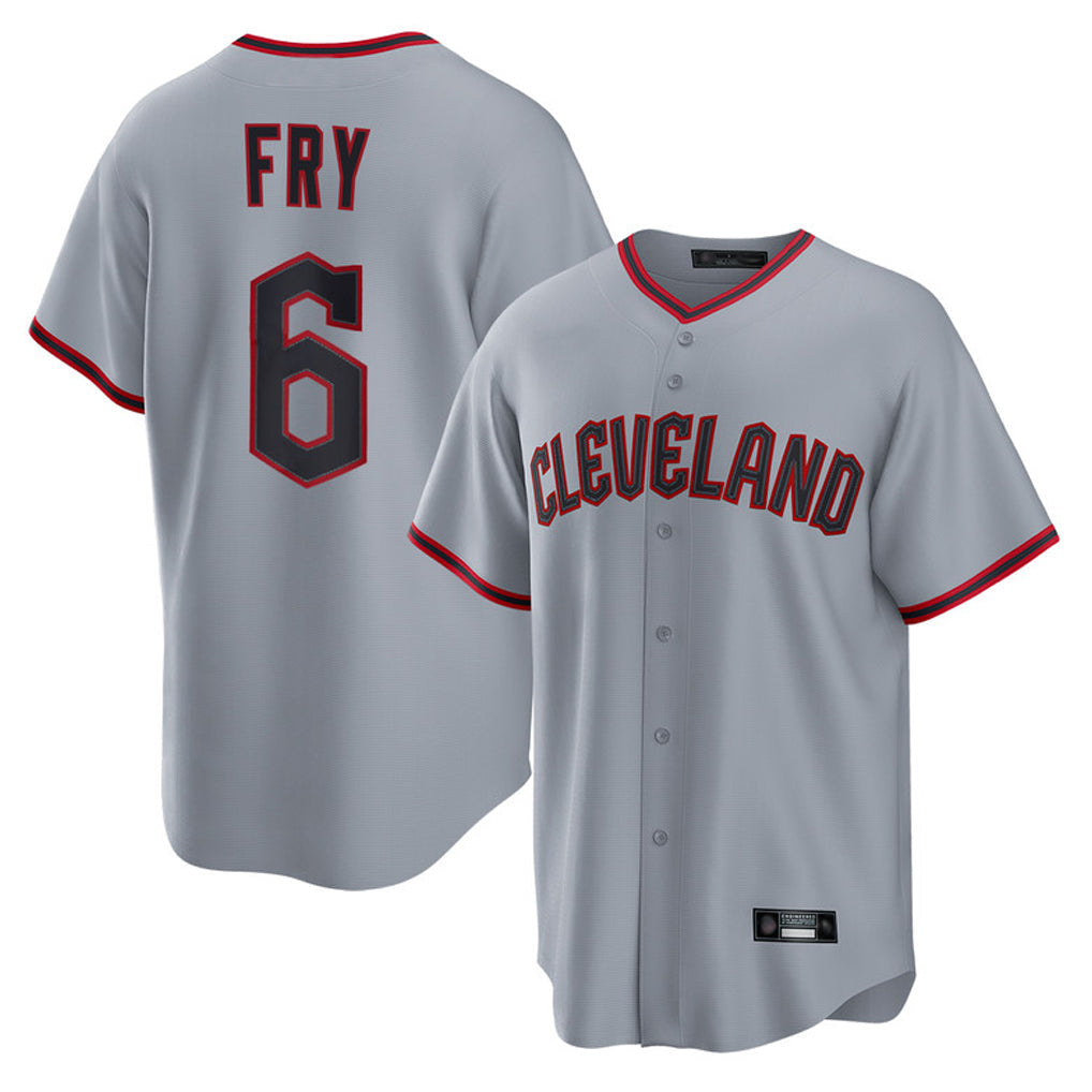 Arlishia C.Guardians #6 David Fry Player Gray Home Game Stitched Jerseys