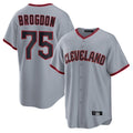 Arlishia C.Guardians #75 Connor Brogdon Player Gray Home Game Stitched Jerseys