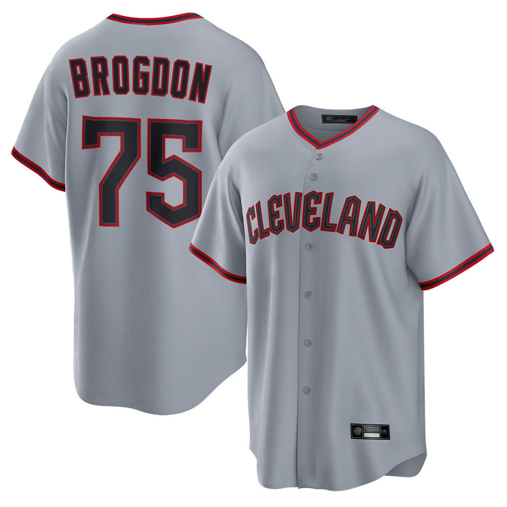 Arlishia C.Guardians #75 Connor Brogdon Player Gray Home Game Stitched Jerseys