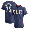 Arlishia C.Guardians #75 Connor Brogdon Player Navy City Connect Limited Elite Home Stitched Jerseys