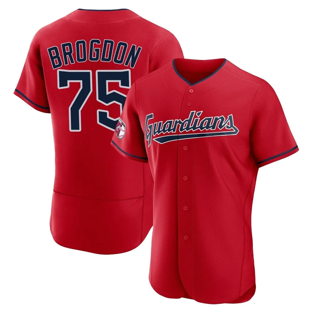 Arlishia C.Guardians #75 Connor Brogdon Player Red Limited Elite Home Stitched Jerseys