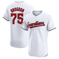 Arlishia C.Guardians #75 Connor Brogdon Player White Limited Elite Home Stitched Jerseys