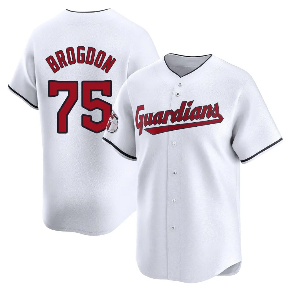 Arlishia C.Guardians #75 Connor Brogdon Player White Limited Home Stitched Jerseys