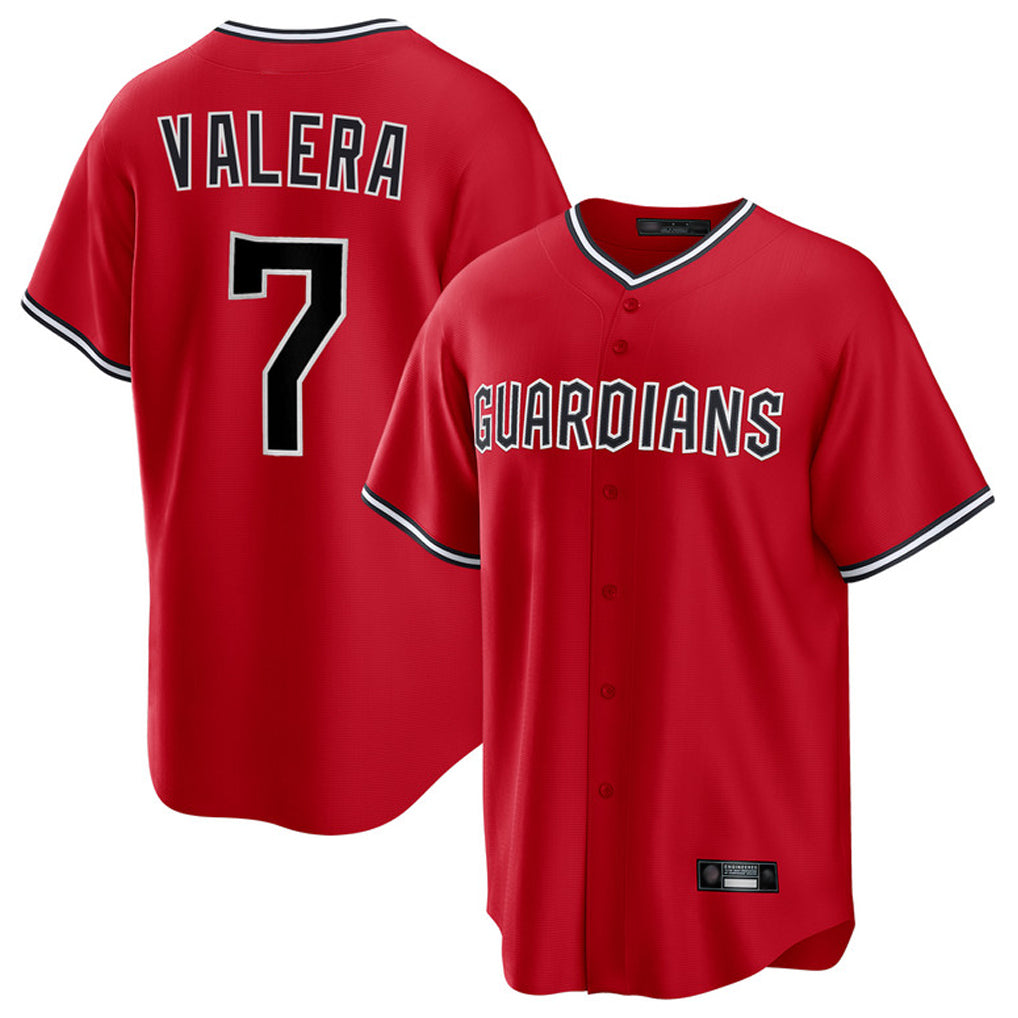 Arlishia C.Guardians #7 George Valera Player Red Home Game Stitched Jerseys