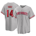 Arlishia C.Reds #14 Pete Rose Player Gray Home Game Stitched Jerseys