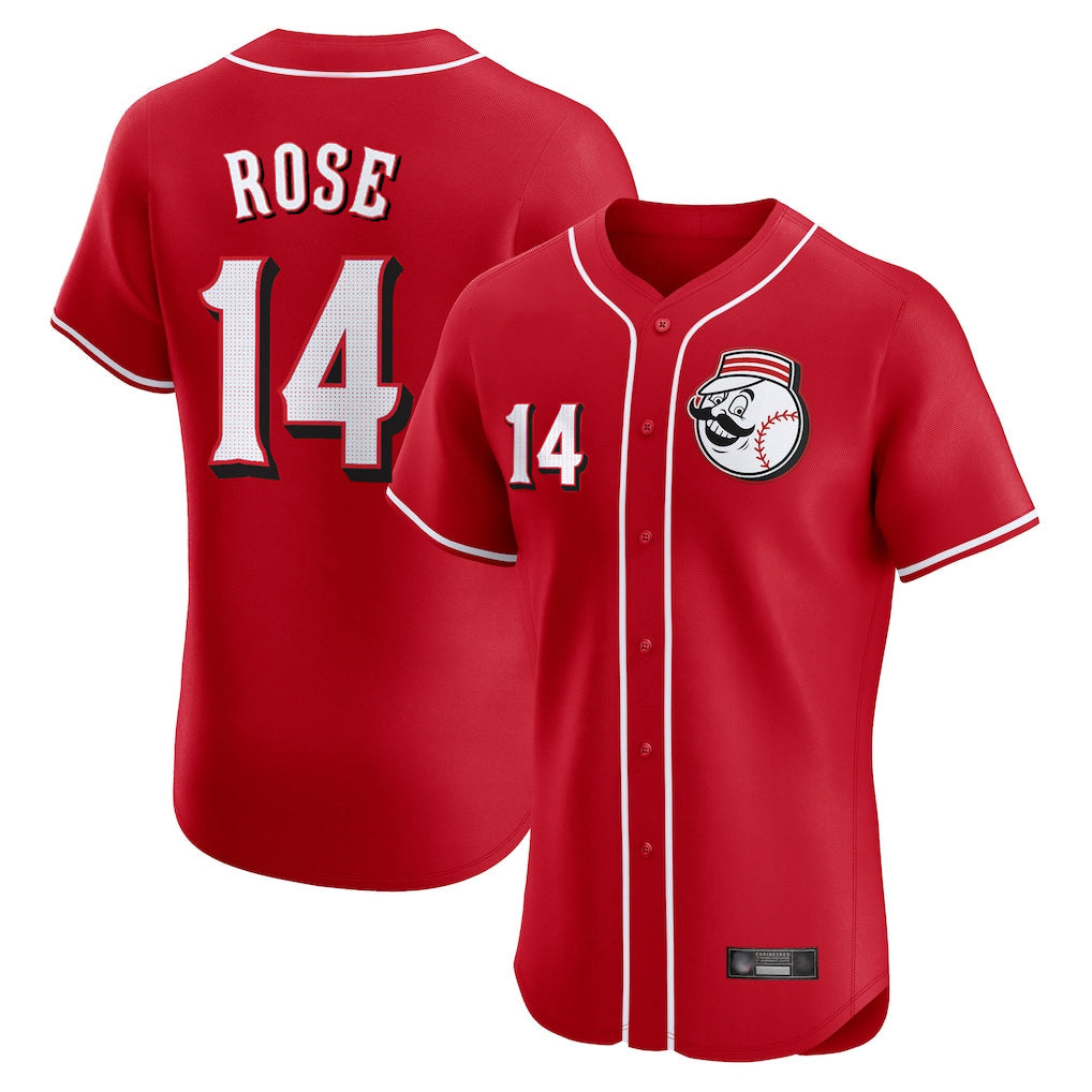Arlishia C.Reds #14 Pete Rose Player Red Limited Elite Home Game Stitched Jerseys