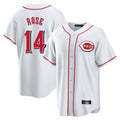Arlishia C.Reds #14 Pete Rose Player White Game Home Stitched Jerseys