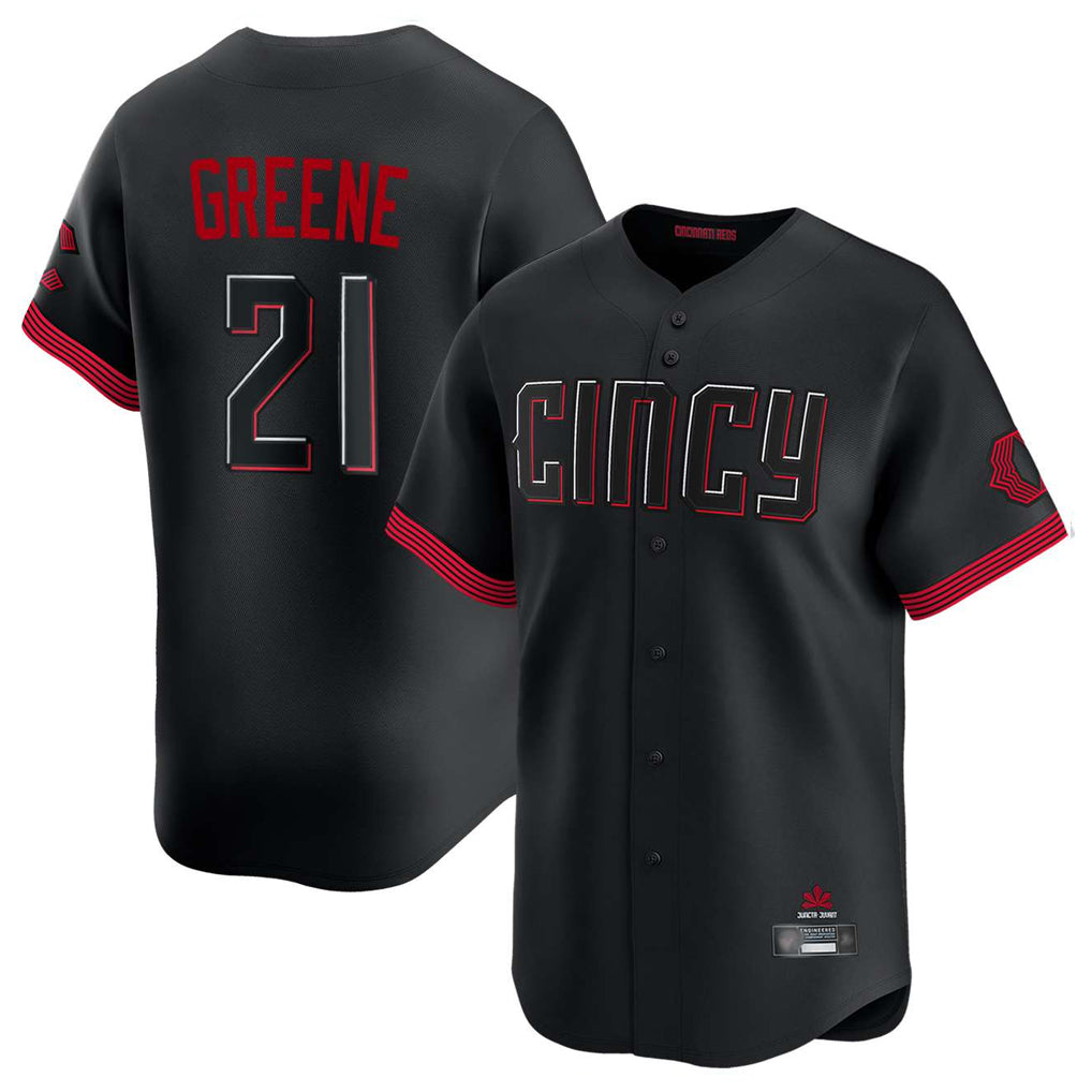 Arlishia C.Reds #21 Hunter Greene Player Black City Connect Home Limited Stitched Jerseys