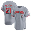 Arlishia C.Reds #21 Hunter Greene Player Gray Home Limited Stitched Jerseys