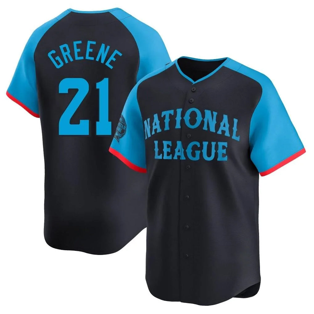 Arlishia C.Reds #21 Hunter Greene Player Navy Limited National League All-Star Game Stitched Jerseys