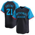 Arlishia C.Reds #21 Hunter Greene Player Navy Limited National League All-Star Game Stitched Jerseys