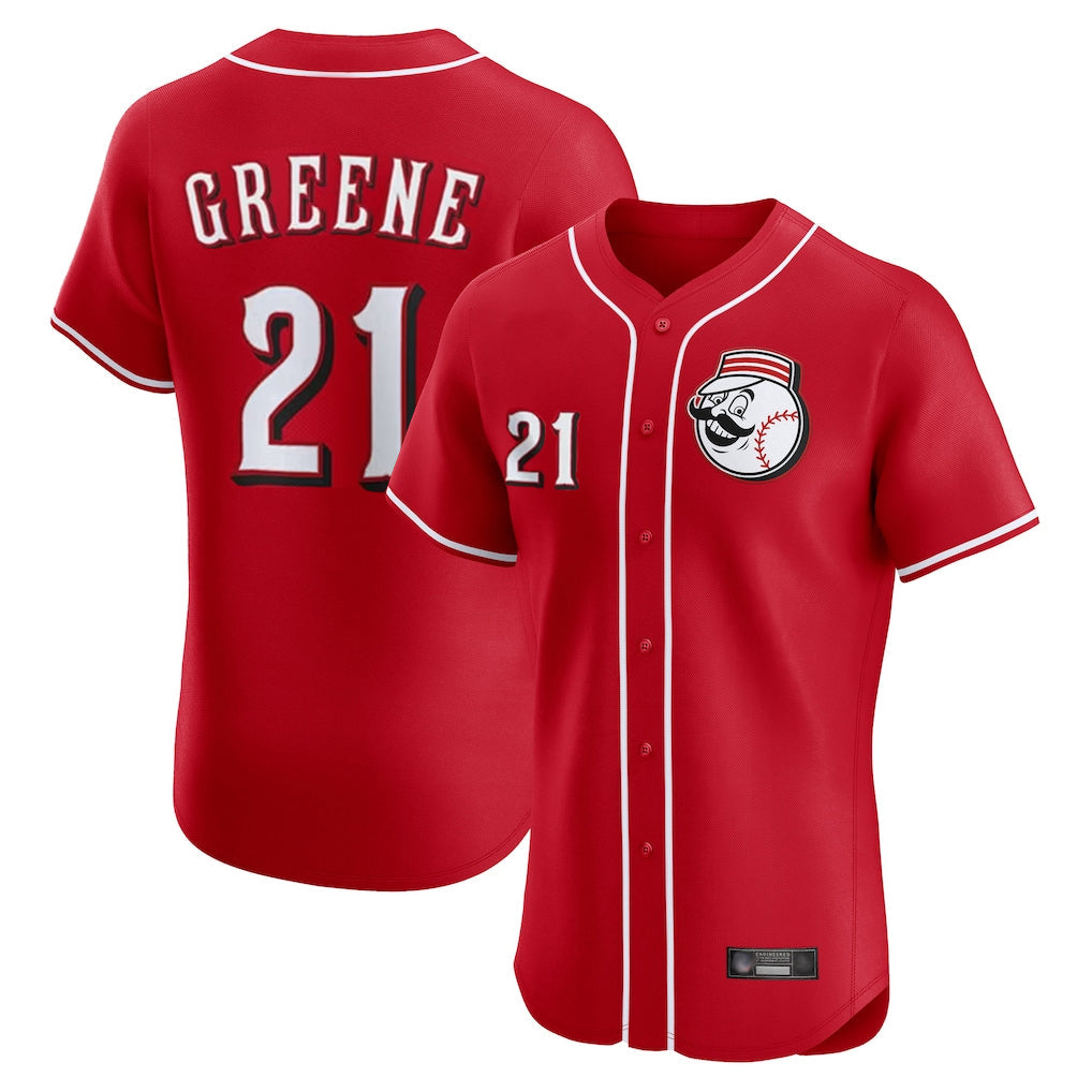 Arlishia C.Reds #21 Hunter Greene Player Red Limited Elite Home Game Stitched Jerseys