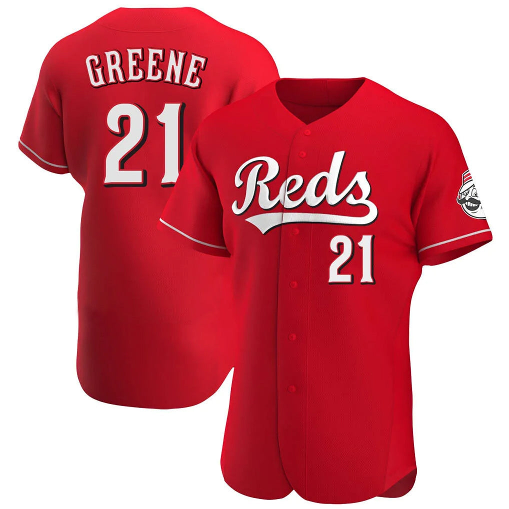 Arlishia C.Reds #21 Hunter Greene Player Red Limited Elite Home Stitched Jerseys