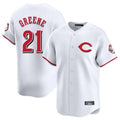 Arlishia C.Reds #21 Hunter Greene Player White Limited Home Stitched Jerseys