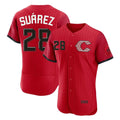 Arlishia C.Reds #28 Eugenio Su¨¢rez Player Red 2026 City Connect Limited Elite Home Stitched Jerseys