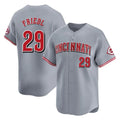 Arlishia C.Reds #29 TJ Friedl Player Gray Home Limited Stitched Jerseys