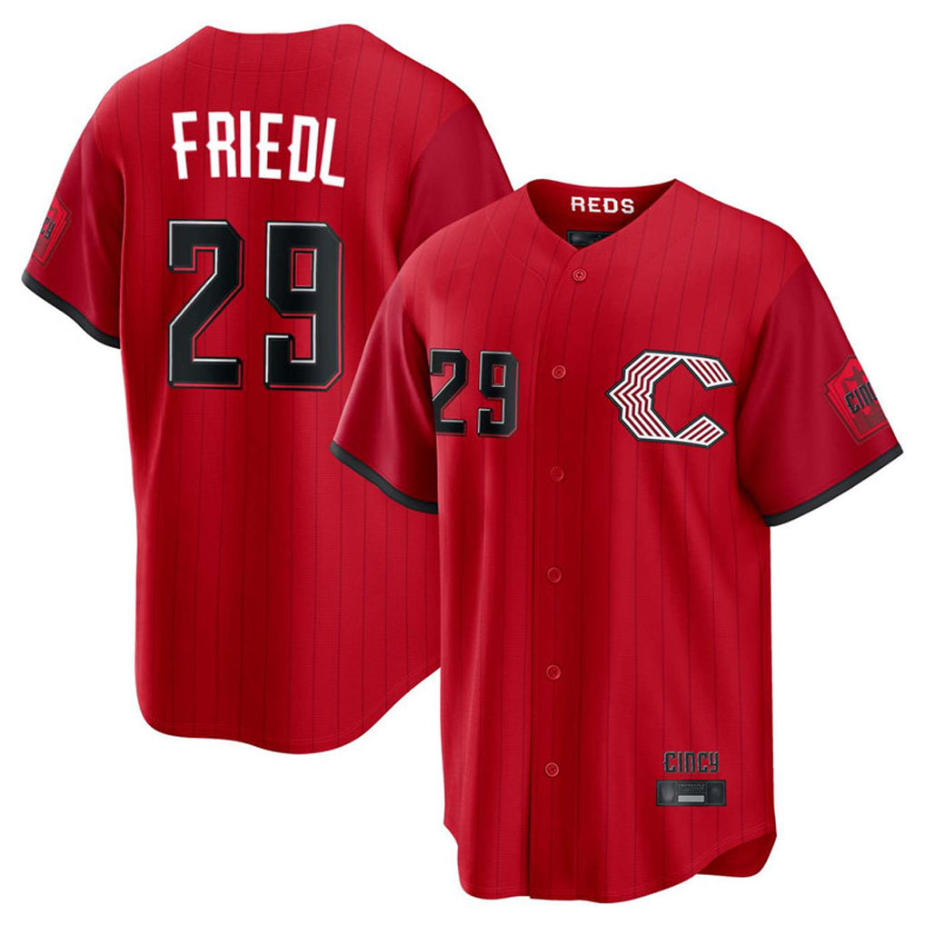 Arlishia C.Reds #29 TJ Friedl Player Red 2026 City Connect Home Game Stitched Jerseys