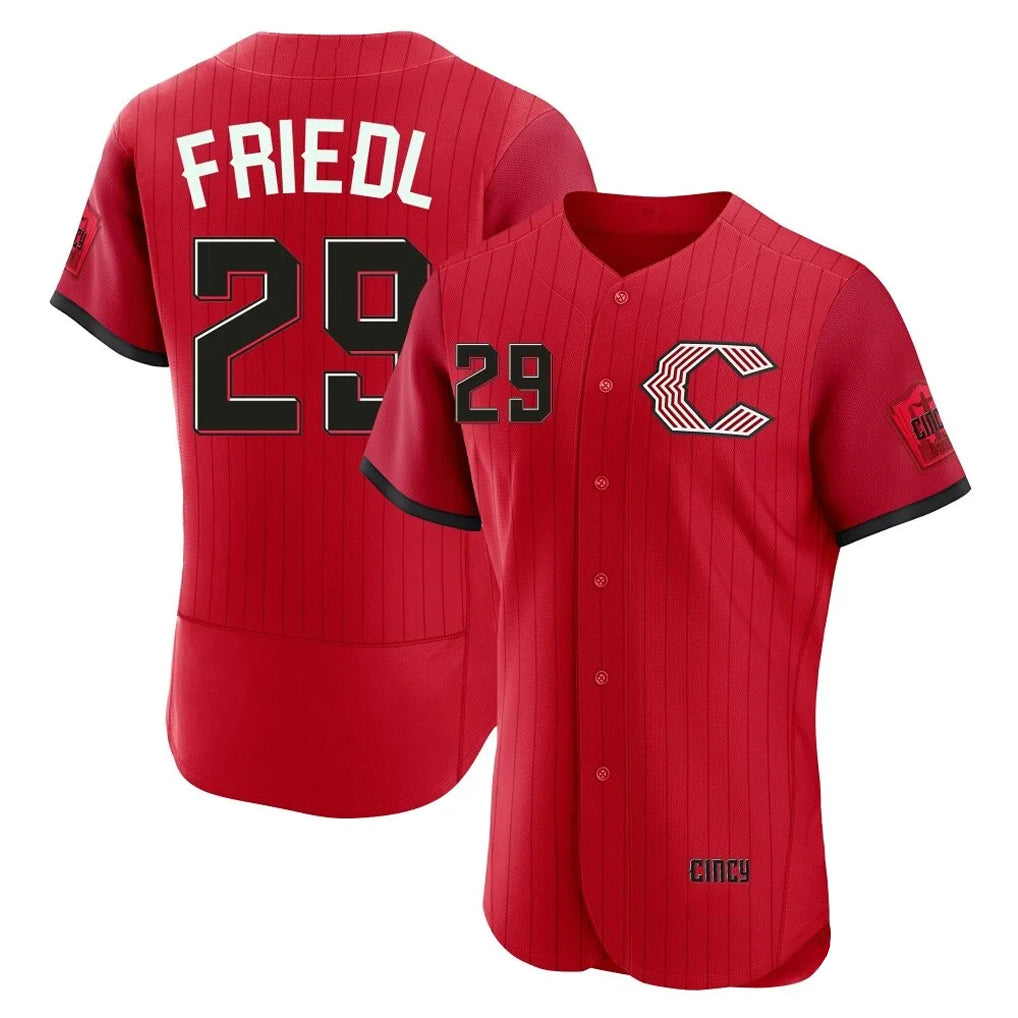 Arlishia C.Reds #29 TJ Friedl Player Red 2026 City Connect Limited Elite Home Stitched Jerseys