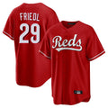Arlishia C.Reds #29 TJ Friedl Player Red Home Game Stitched Jerseys