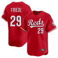 Arlishia C.Reds #29 TJ Friedl Player Red Home Limited Stitched Jerseys