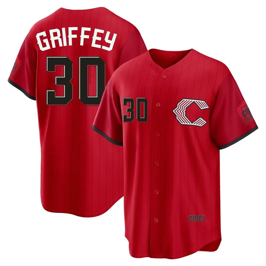 Arlishia C.Reds #30 Ken Griffey Player Red 2026 City Connect Home Game Stitched Jerseys