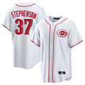 Arlishia C.Reds #37 Tyler Stephenson Player White Game Home Stitched Jerseys