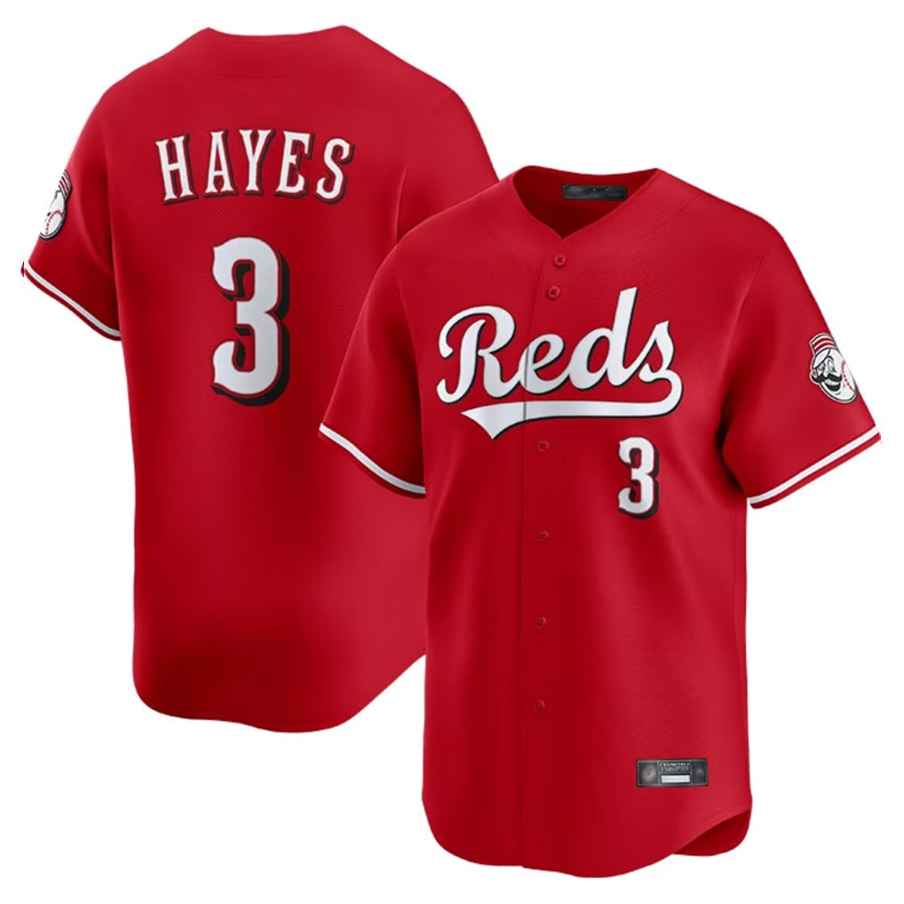 Arlishia C.Reds #3 Ke'Bryan Hayes Player Red Home Limited Stitched Jerseys