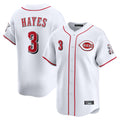 Arlishia C.Reds #3 Ke'Bryan Hayes Player White Home Limited Stitched Jerseys