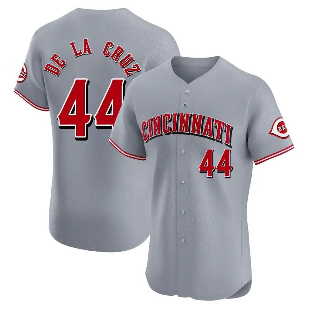 Arlishia C.Reds #44 Elly De La Cruz Player Gray Limited Elite Home Stitched Jerseys