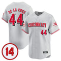 Arlishia C.Reds #44 Elly De La Cruz Player Gray Vapor Premier Limited Home Stitched Jerseys