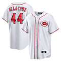 Arlishia C.Reds #44 Elly De La Cruz Player White Game Home Stitched Jerseys