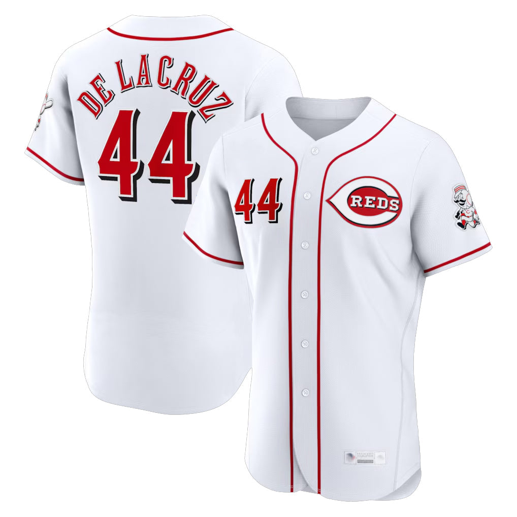 Arlishia C.Reds #44 Elly De La Cruz Player White Limited Elite Home Stitched Jerseys