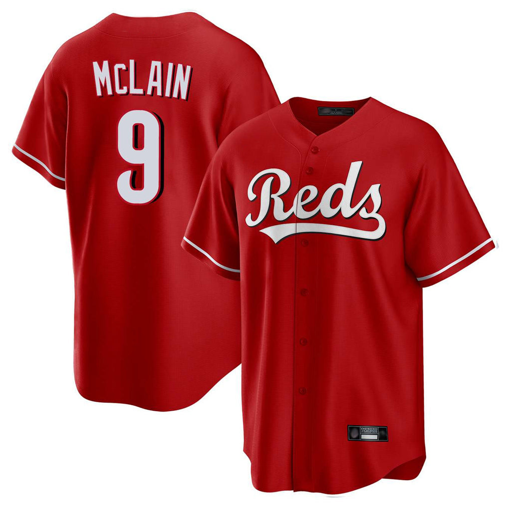 Arlishia C.Reds #9 Matt McLain Player Red Home Game Stitched Jerseys