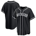 Arlishia C.Rockies Black Fashion Out Home Game Blank Player Stitched Jerseys