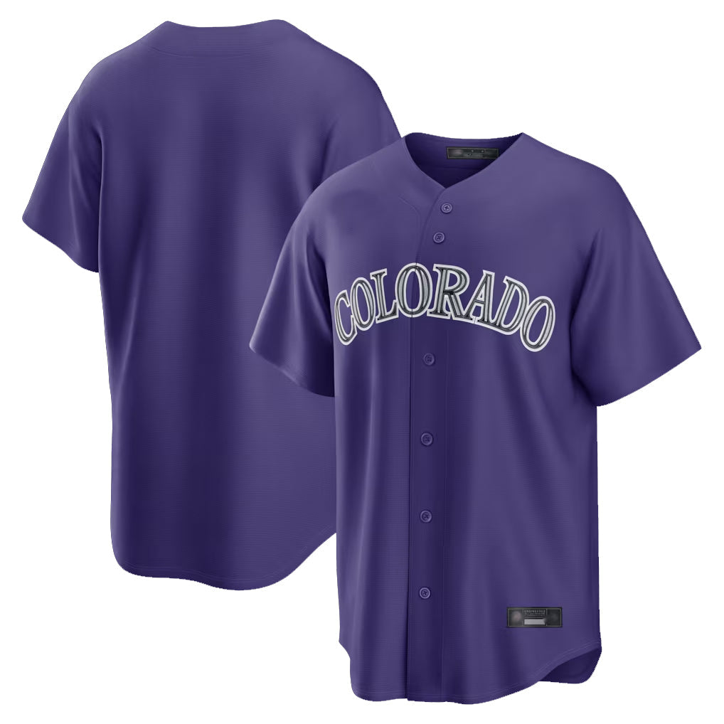 Arlishia C.Rockies Purple Game Home Blank Player Stitched Jerseys