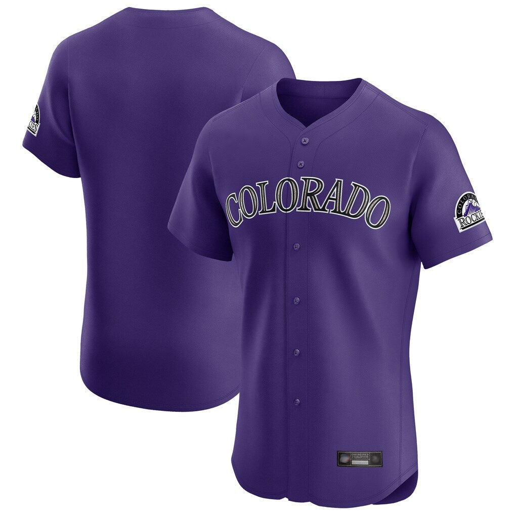 Arlishia C.Rockies Purple Limited Elite Home Blank Player Stitched Jerseys