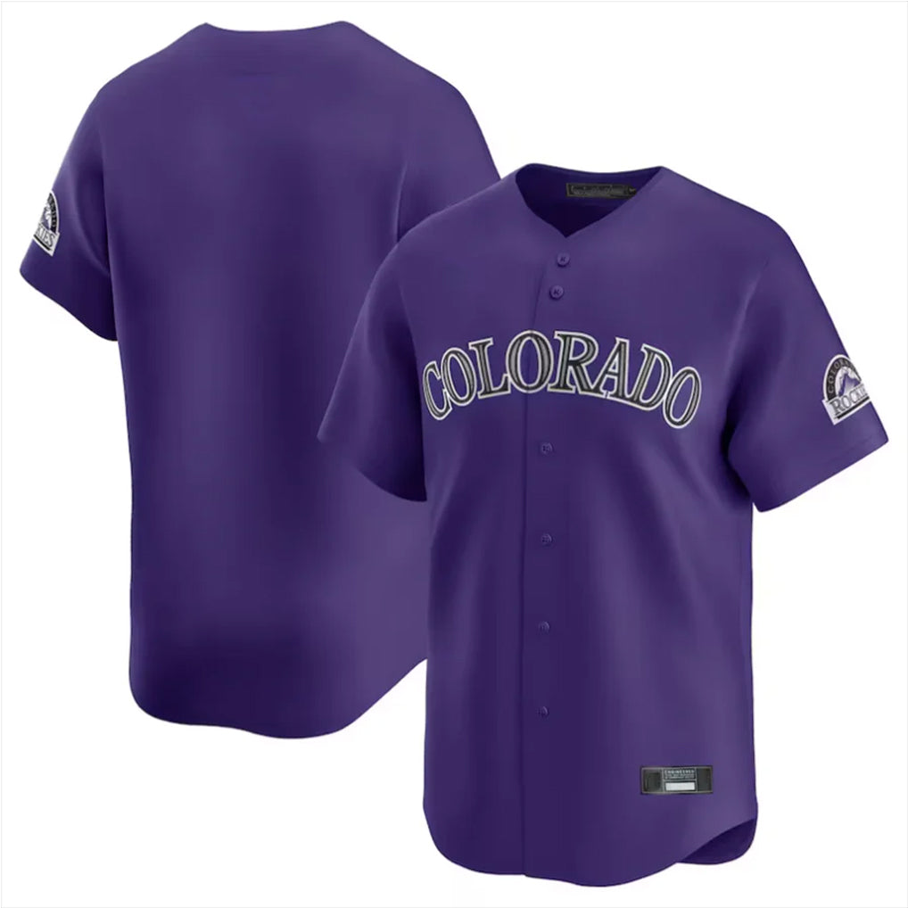 Arlishia C.Rockies Purple Limited Home Blank Player Stitched Jerseys