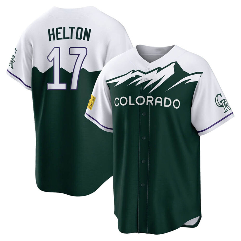 Arlishia C.Rockies #17 Todd Helton Player Green City Connect Home Game Stitched Jerseys
